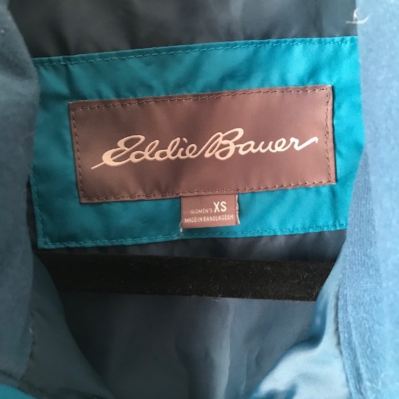 Eddie Bauer Turquoise Down Vest - Picture 5 of 10